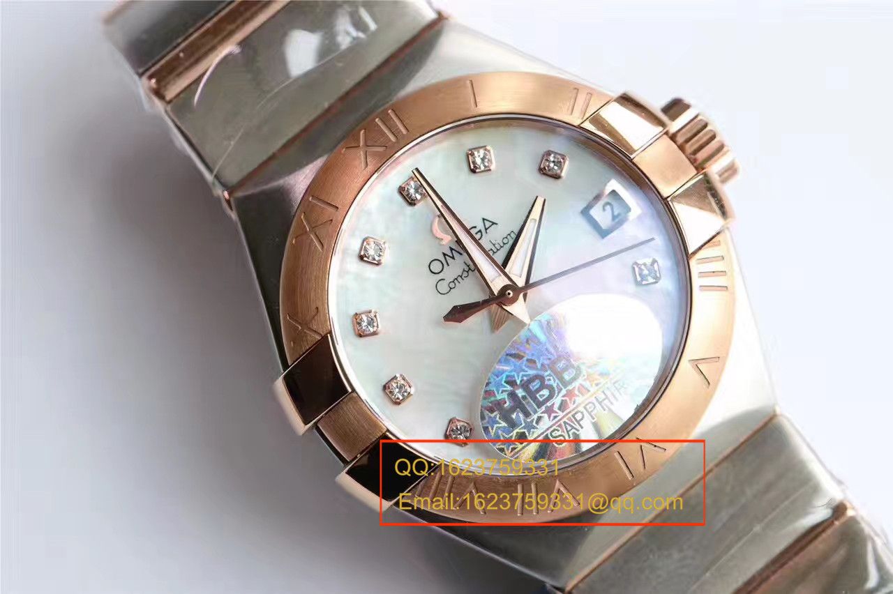 【HBBV6 Factory 一比一超A高仿 wrist watch 】OMEGA Constellation 系列PLUMA轻羽 wrist watch 123.10.27.20.57.001女士机械 / M287