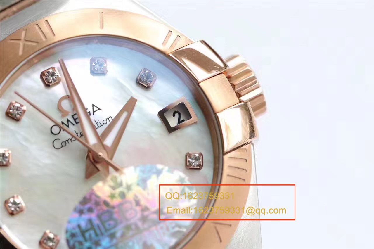 【HBBV6 Factory 一比一超A高仿 wrist watch 】OMEGA Constellation 系列PLUMA轻羽 wrist watch 123.10.27.20.57.001女士机械 / M287