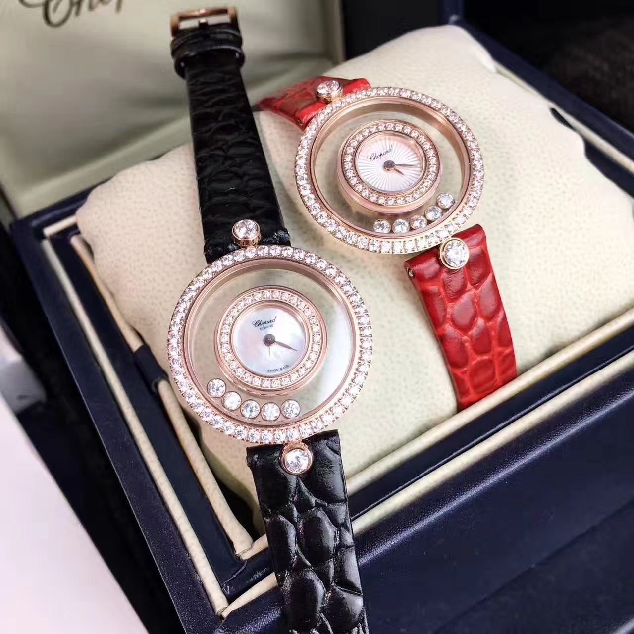 【 Chopard 钻石手表139419高品质】 Chopard 钻石手表系列139419-1001女士 wrist watch  / XB012