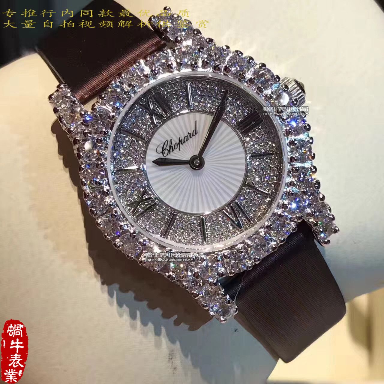 【 Chopard 钻石手表139419高品质】 Chopard 钻石手表系列139419-1001女士 wrist watch  / XB012