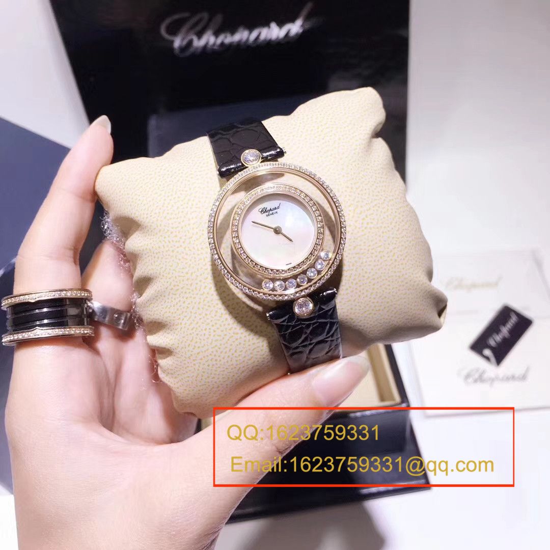  Chopard 四叶草高仿复刻HAPPY DIAMONDS系列203957-1201女士石英 wrist watch  / XB010