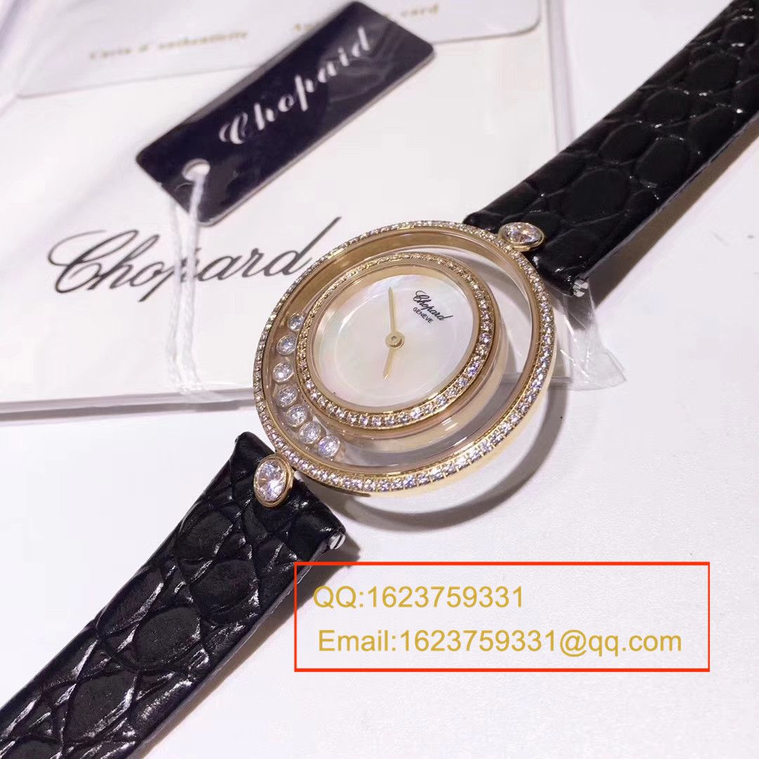  Chopard 四叶草高仿复刻HAPPY DIAMONDS系列203957-1201女士石英 wrist watch  / XB010