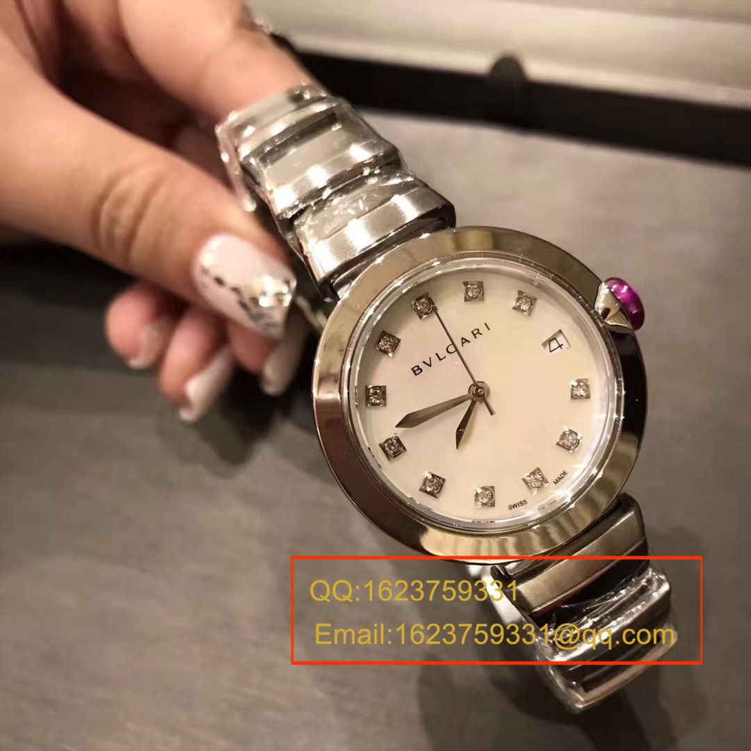 【BV Factory 一比一超A精高仿手表】 BVLGARI LVCEA系列102198 LU33WSPGSPGD/11女士 wrist watch  / BG017