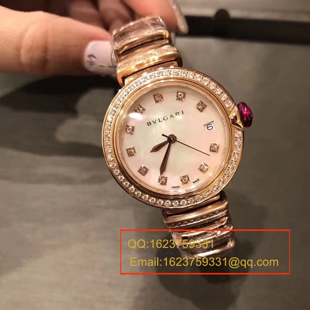 【BV Factory 一比一超A精高仿手表】 BVLGARI LVCEA系列102198 LU33WSPGSPGD/11女士 wrist watch  / BG017