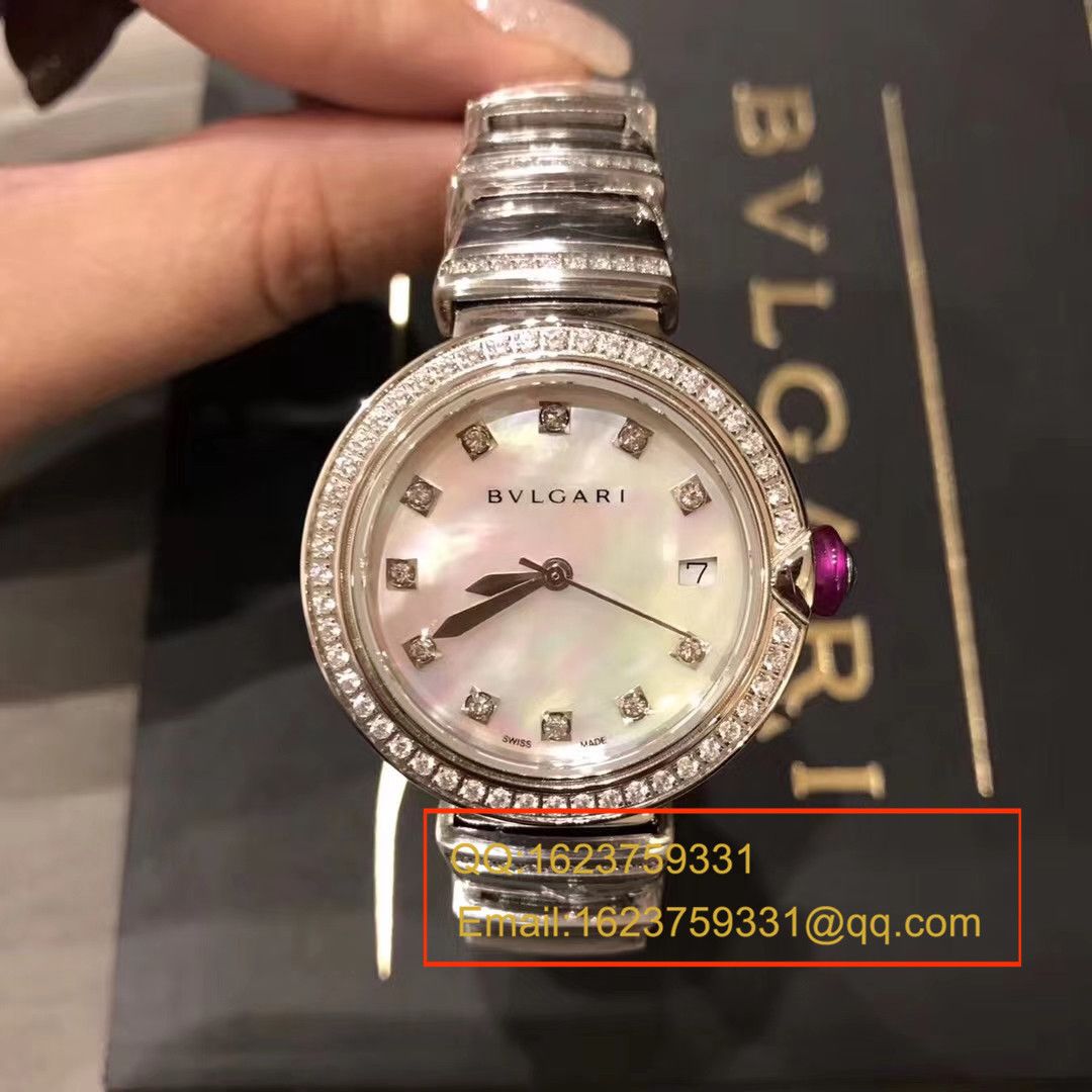 【BV Factory 一比一超A精高仿手表】 BVLGARI LVCEA系列102198 LU33WSPGSPGD/11女士 wrist watch  / BG017