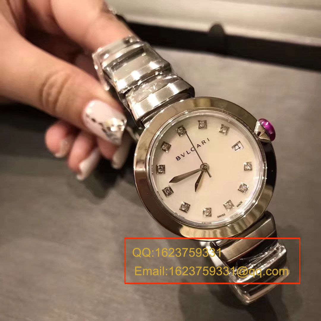 【BV Factory 一比一超A精高仿手表】 BVLGARI LVCEA系列102198 LU33WSPGSPGD/11女士 wrist watch  / BG017