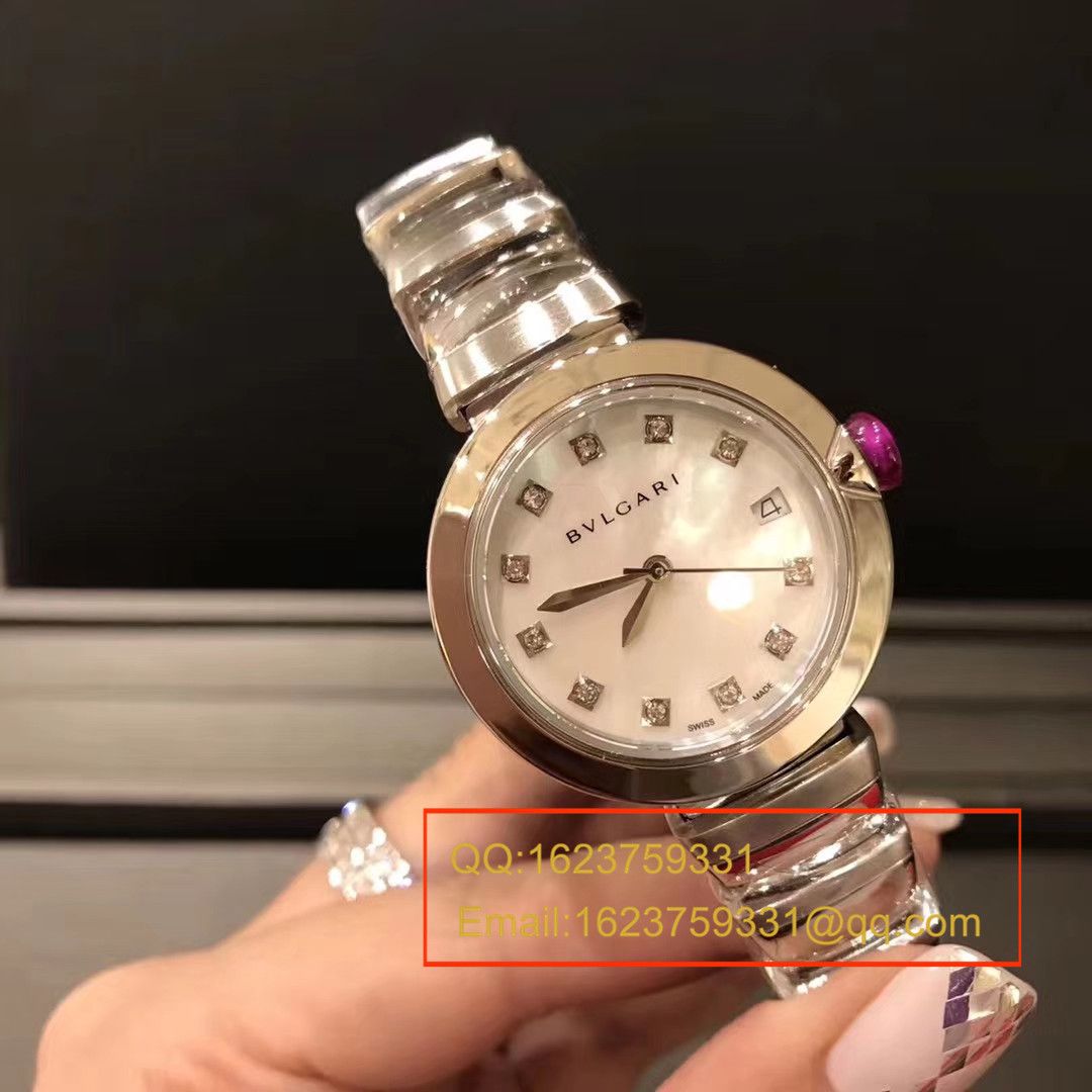 【BV Factory 一比一超A精高仿手表】 BVLGARI LVCEA系列102198 LU33WSPGSPGD/11女士 wrist watch  / BG017