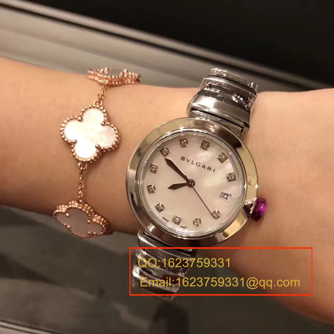 【BV Factory 一比一超A精高仿手表】 BVLGARI LVCEA系列102198 LU33WSPGSPGD/11女士 wrist watch  / BG017