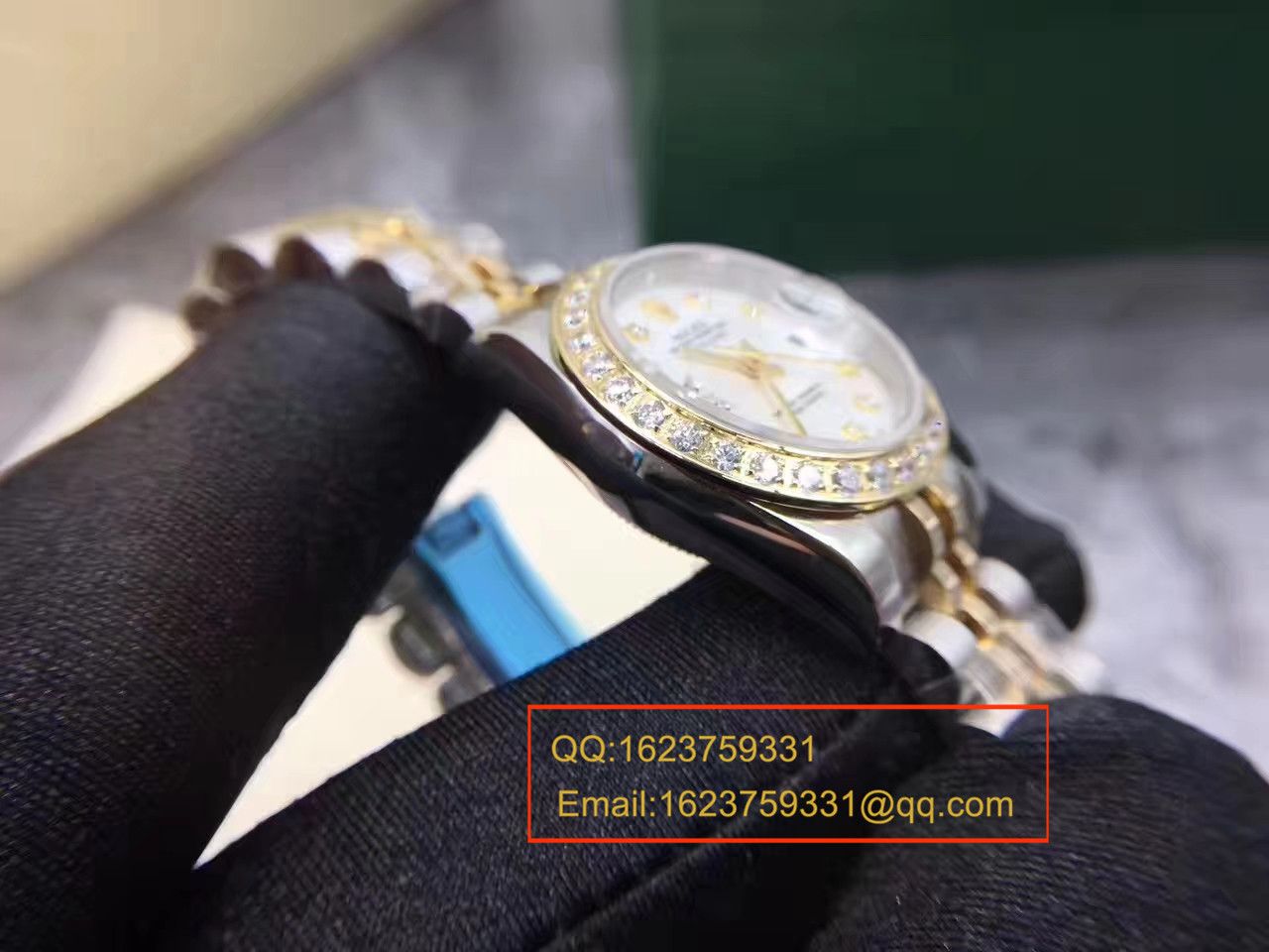 【SY一比一超A高仿手表】 Rolex 女装  Datejust 系列白色镶钻表盘女士 wrist watch  / R151
