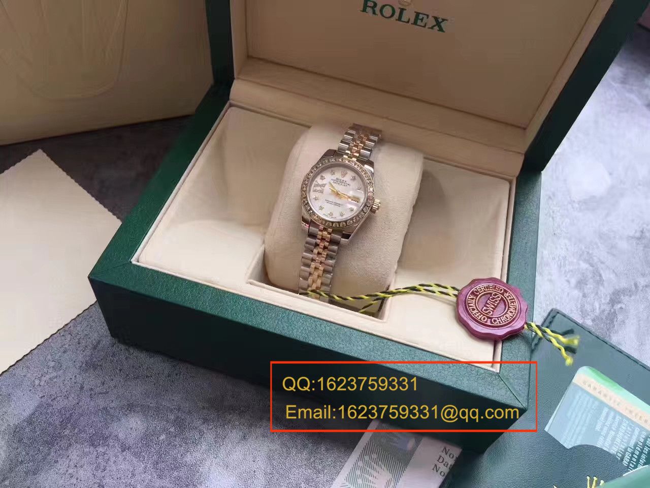 【SY一比一超A高仿手表】 Rolex 女装  Datejust 系列白色镶钻表盘女士 wrist watch  / R151