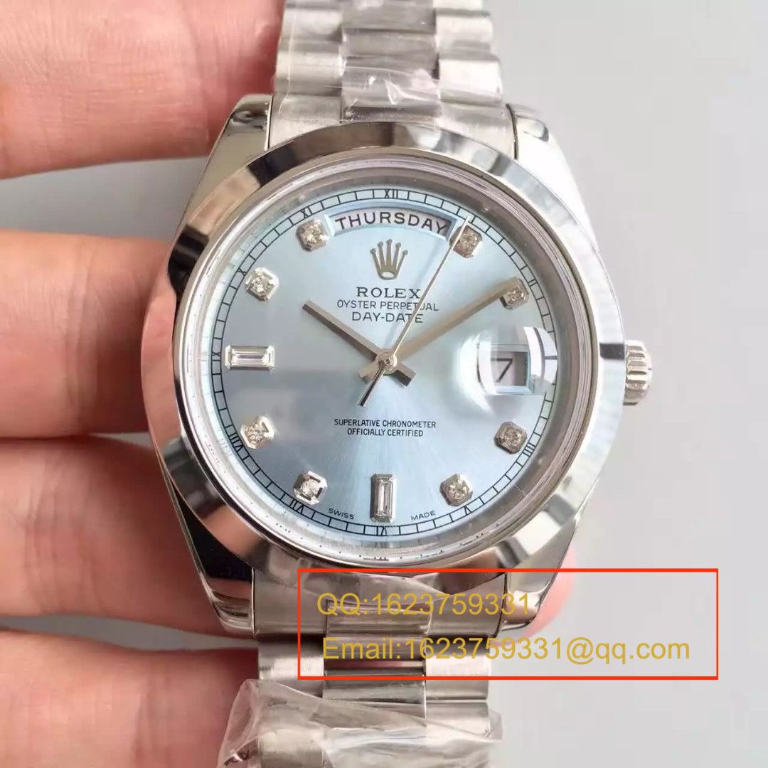 【N Factory 一比一 top 复刻高仿手表】 Rolex  Day-Date 型系列228239-黑盘机械 wrist watch  / RBE044