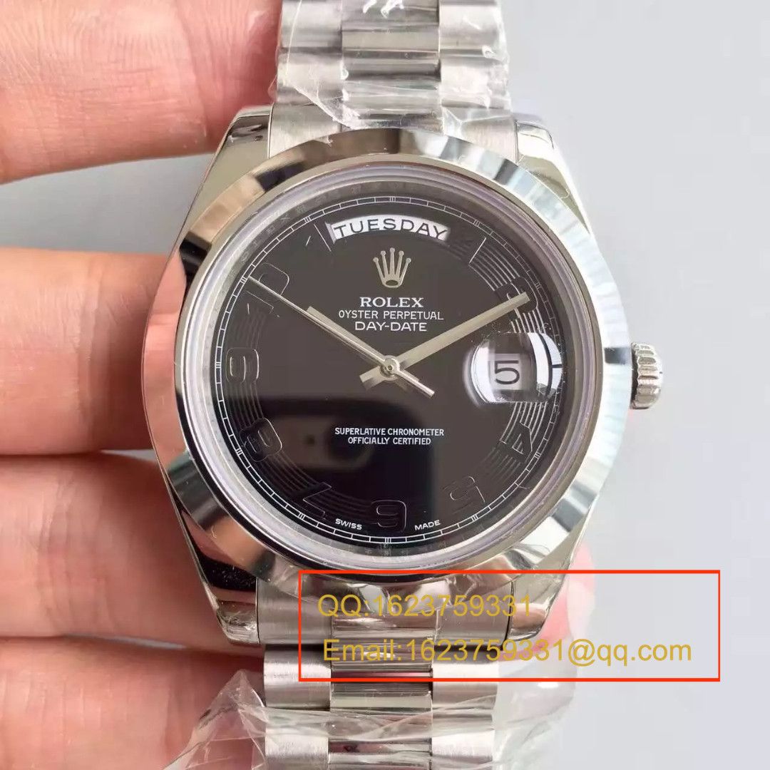 【N Factory 一比一 top 复刻高仿手表】 Rolex  Day-Date 型系列228239-黑盘机械 wrist watch  / RBE044