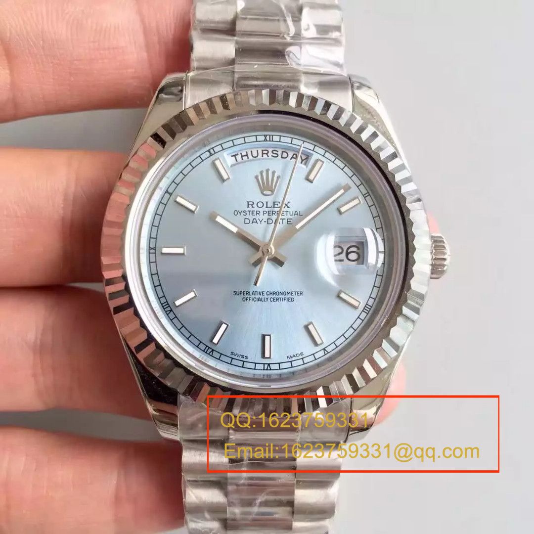 【N Factory 一比一 top 复刻高仿手表】 Rolex  Day-Date 型系列228239-黑盘机械 wrist watch  / RBE044