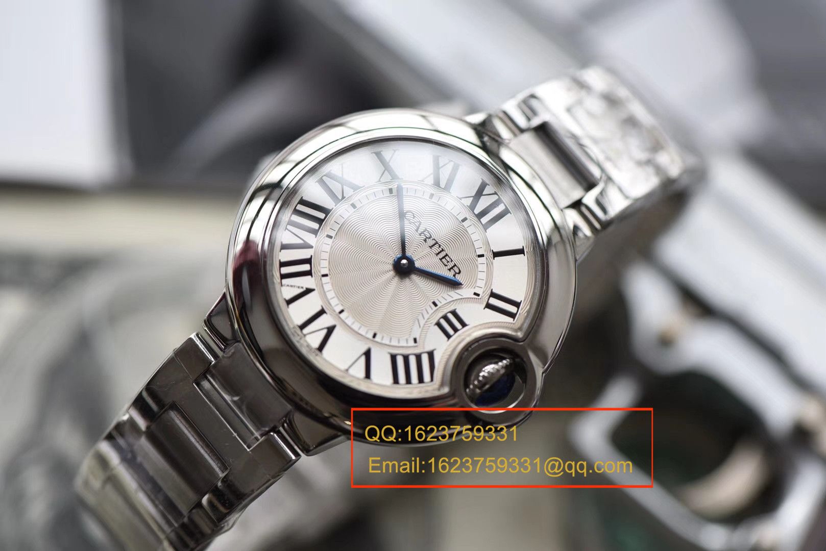 【独家视频测评V6 Factory 一比一高精仿手表】 Cartier  蓝气球系列W6920084女士33毫米石英 wrist watch  / KAC080