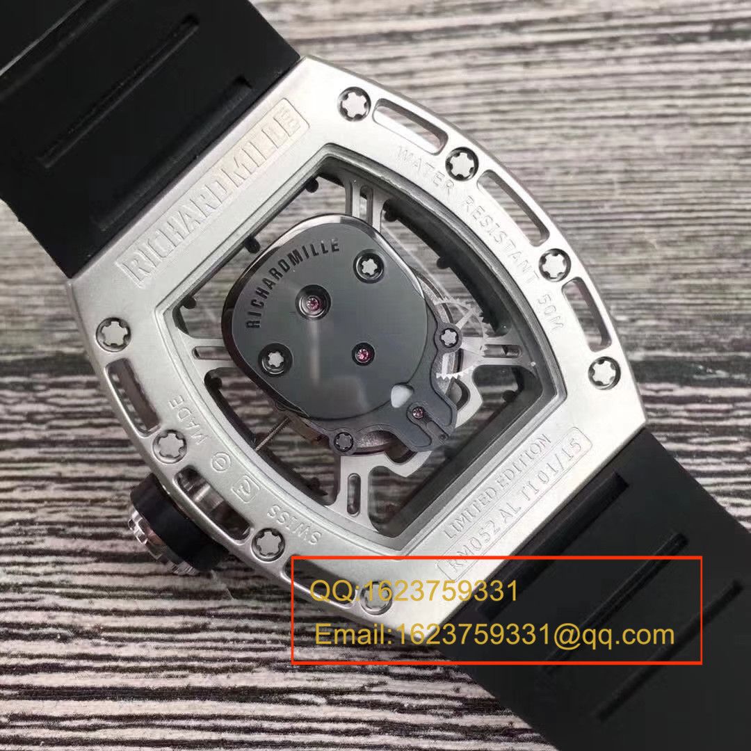 【KV一比一超A高仿手表】RICHARD MILLE RICHARD MILLE男士系列RM 052银色骷髅头满钻 wrist watch  / RM052C