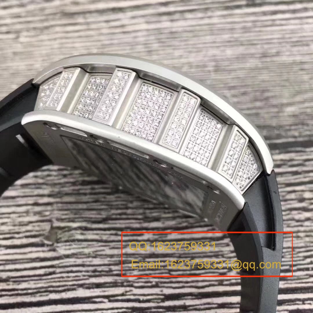 【KV一比一超A高仿手表】RICHARD MILLE RICHARD MILLE男士系列RM 052银色骷髅头满钻 wrist watch  / RM052C