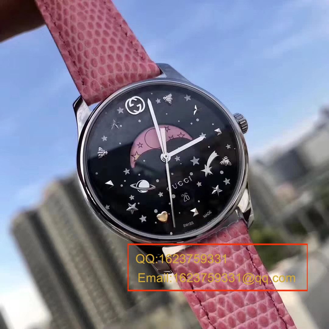 【独家 Video analysis 】【原单正品】独家一手渠道货！Gucci专柜最新月相石英女表 / GUCCI 06