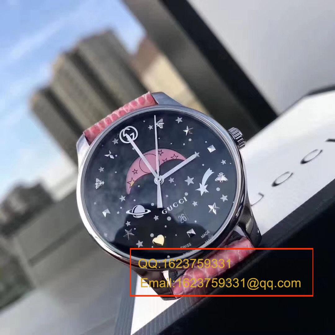 【独家 Video analysis 】【原单正品】独家一手渠道货！Gucci专柜最新月相石英女表 / GUCCI 06