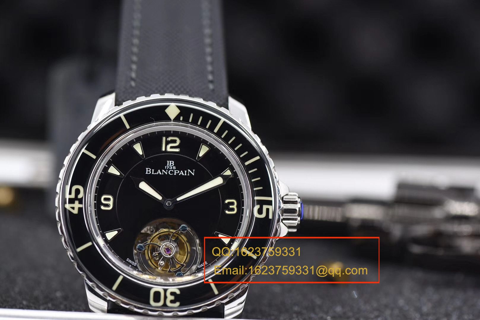 【 Video analysis ZF一比一超A高仿手表】Blancpain  Fifty Fathoms 系列 Tourbillon  wrist watch  / BPDH036