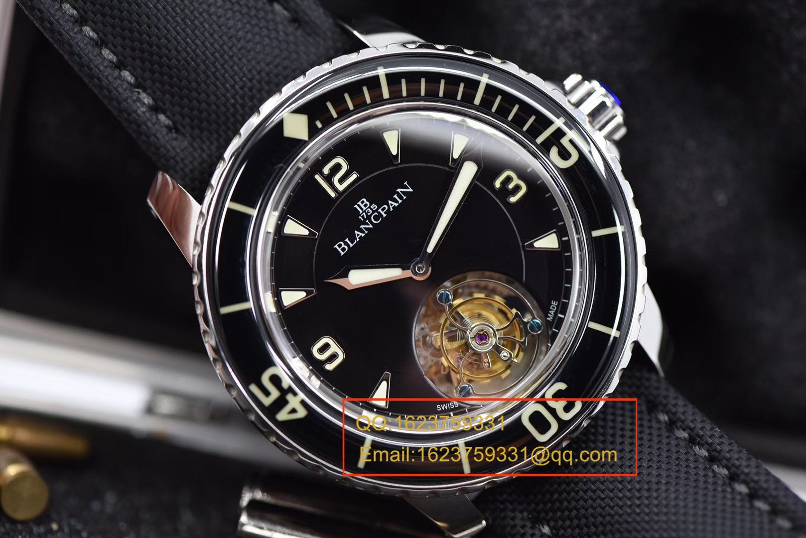【 Video analysis ZF一比一超A高仿手表】Blancpain  Fifty Fathoms 系列 Tourbillon  wrist watch  / BPDH036