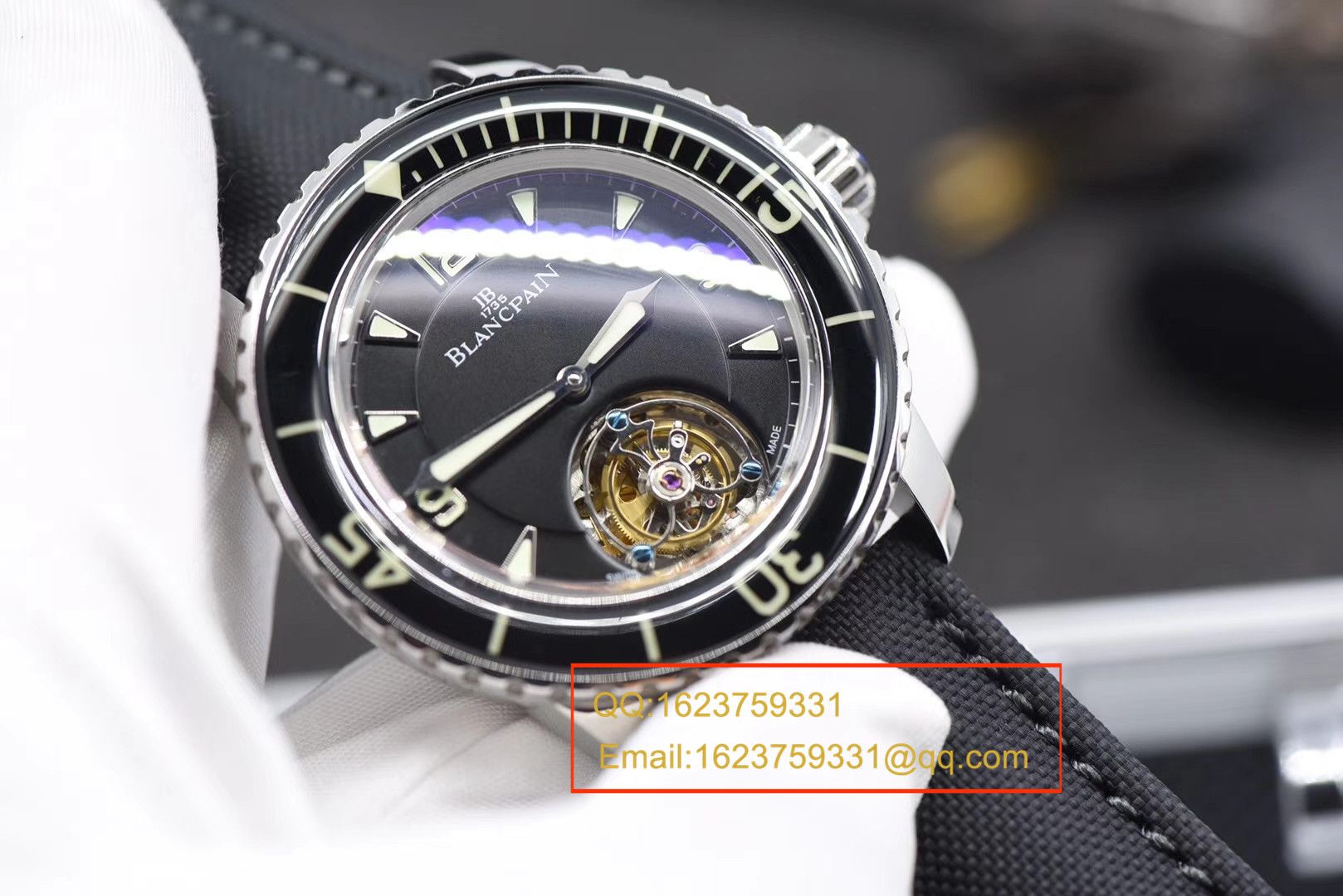【 Video analysis ZF一比一超A高仿手表】Blancpain  Fifty Fathoms 系列 Tourbillon  wrist watch  / BPDH036
