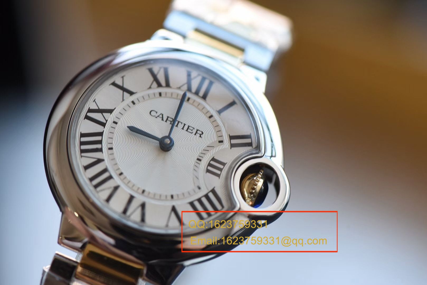 【HBBV6一比一超A高仿手表】 Cartier  蓝气球系列W69008Z3女士33/36毫米间金石英 wrist watch  / K138