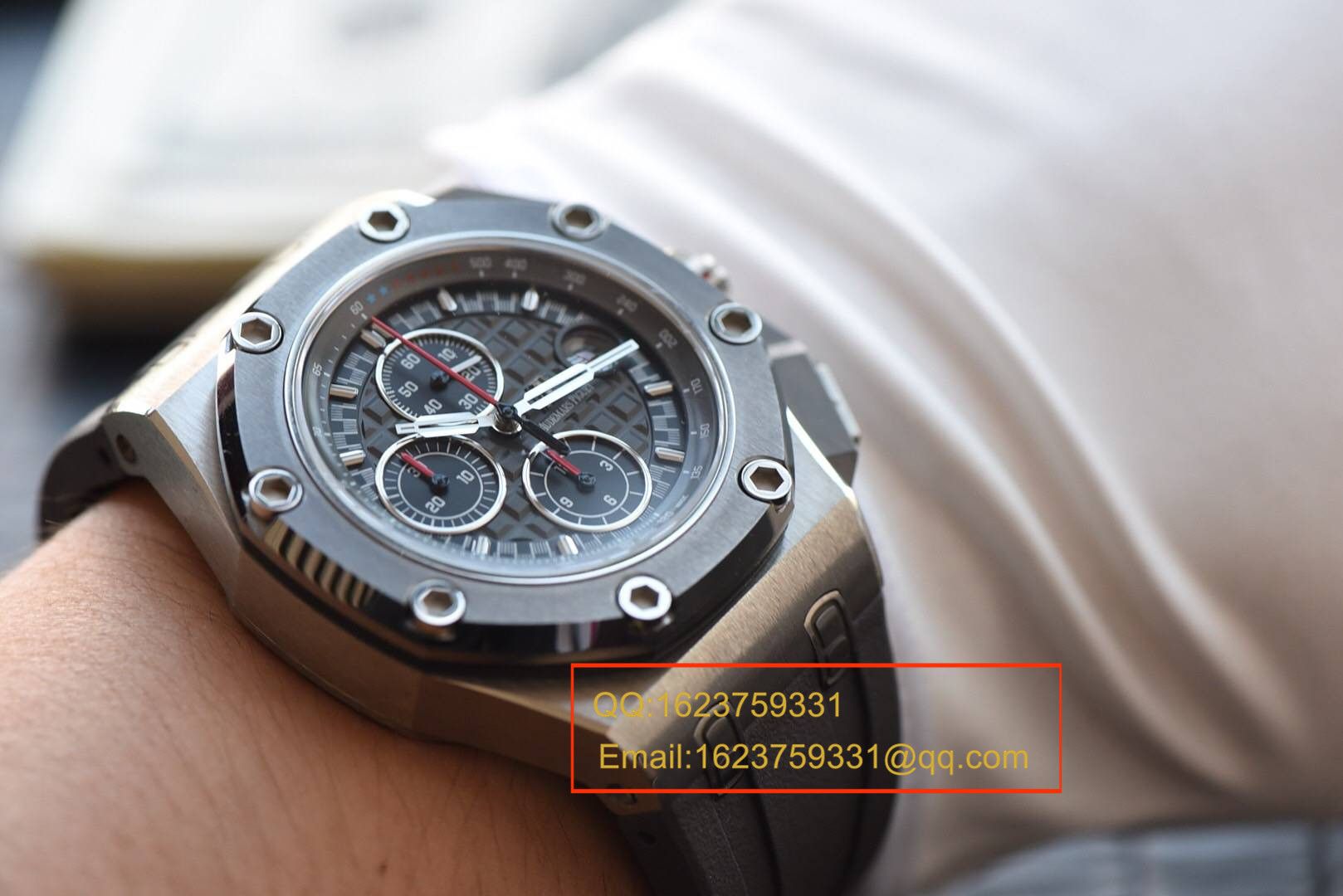 【独家 Video analysis JF Factory 1:1 top 复刻高仿手表】Audemars Piguet 舒马赫特别版本26568IM.OO.A004CA.01男表 / JF AP 26568IM