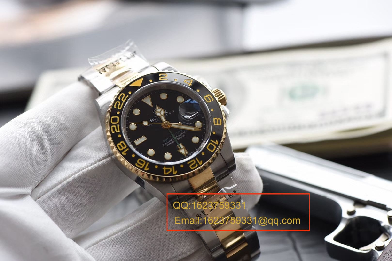 【N Factory V7版本一比一高精仿手表】 Rolex  GMT MASTER II系列116713-LN-78203 wrist watch 【可选择包金款】 / RBF132