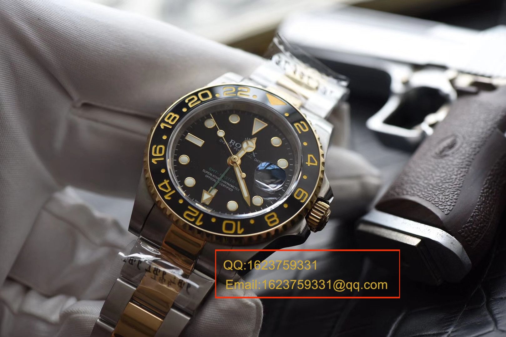 【N Factory V7版本一比一高精仿手表】 Rolex  GMT MASTER II系列116713-LN-78203 wrist watch 【可选择包金款】 / RBF132
