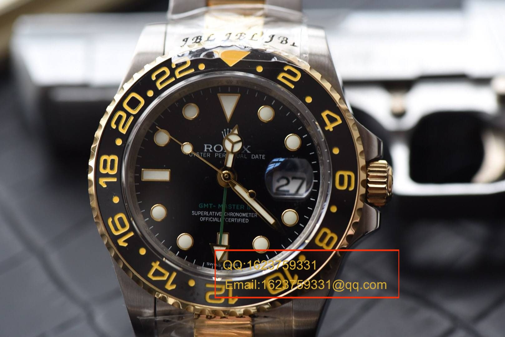 【N Factory V7版本一比一高精仿手表】 Rolex  GMT MASTER II系列116713-LN-78203 wrist watch 【可选择包金款】 / RBF132