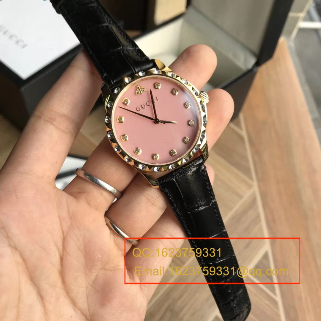 【香港原单 支持专柜验货】古驰LE MARCHÉ DES MERVEILLES系列YA126478小蜜蜂女士石英 wrist watch  / GUCCI 07