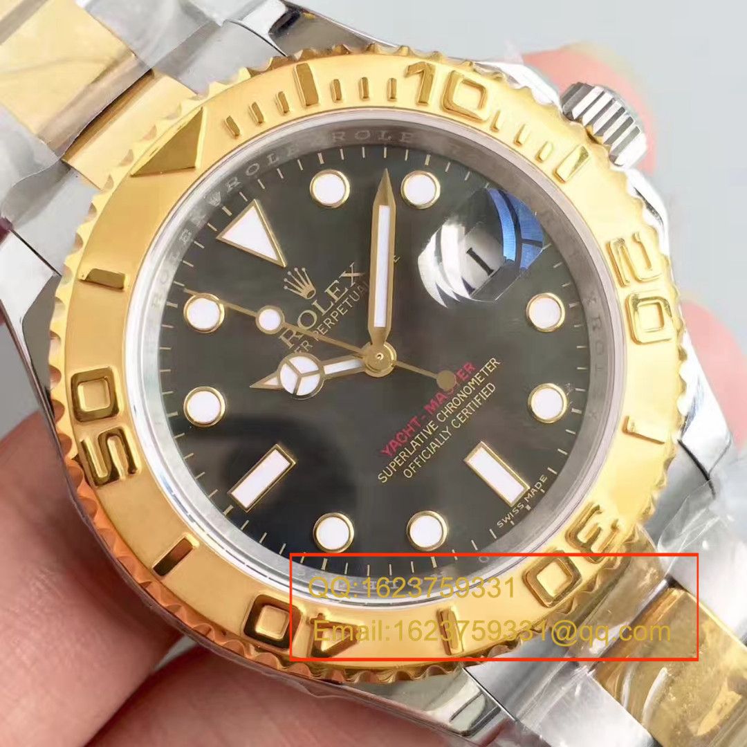【JF Factory 一比一复刻高仿手表】 Rolex  Yacht-Master 系列16623黑贝母盘 wrist watch  / RBC138