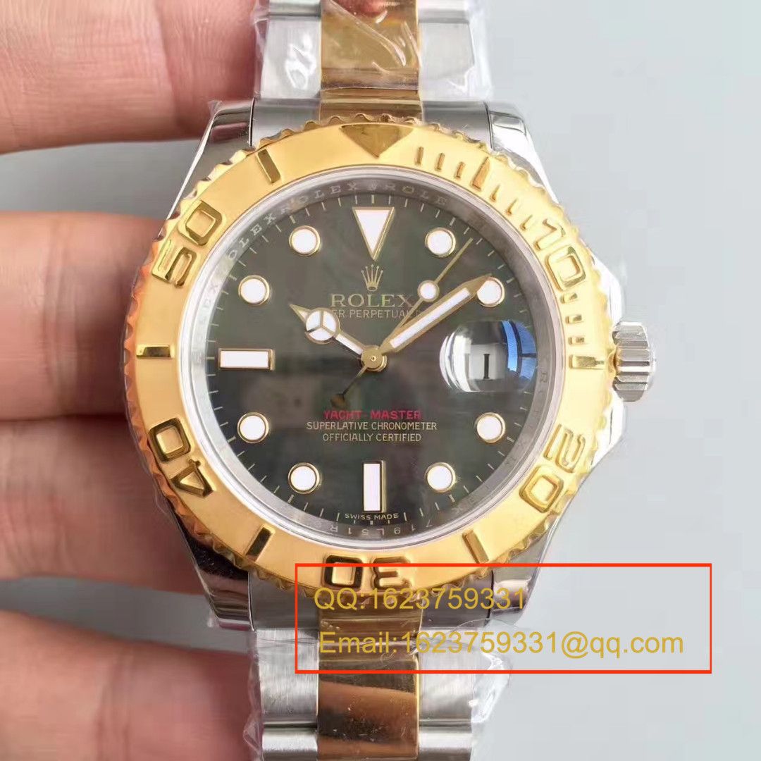 【JF Factory 一比一复刻高仿手表】 Rolex  Yacht-Master 系列16623黑贝母盘 wrist watch  / RBC138