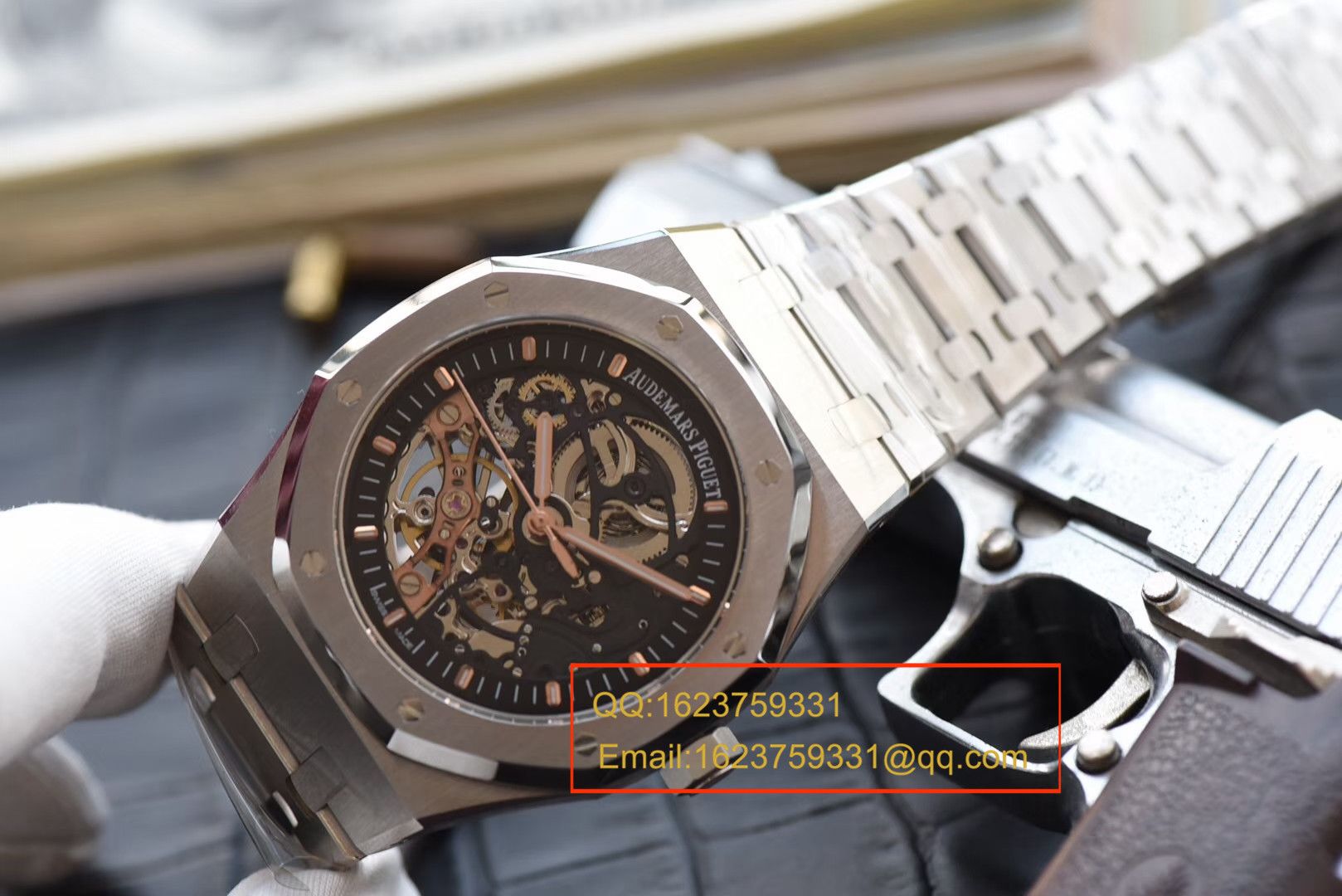 【 Video analysis JF一比一超A高仿手表】Audemars Piguet 皇家橡树双摆轮镂空系列15407ST.OO.1220ST.01 wrist watch  / APBD131