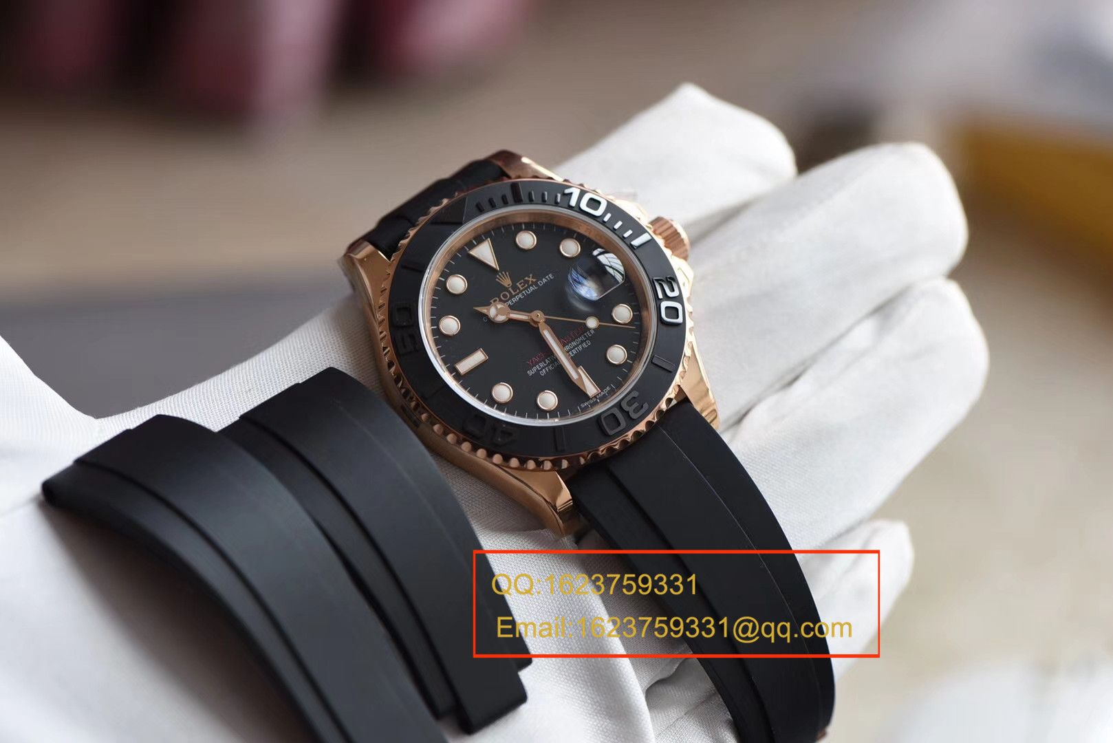 【 Video analysis JF一比一超A高精仿手表】 Rolex  Yacht-Master 系列116655-Oysterflex bracelet男士 wrist watch  / R087