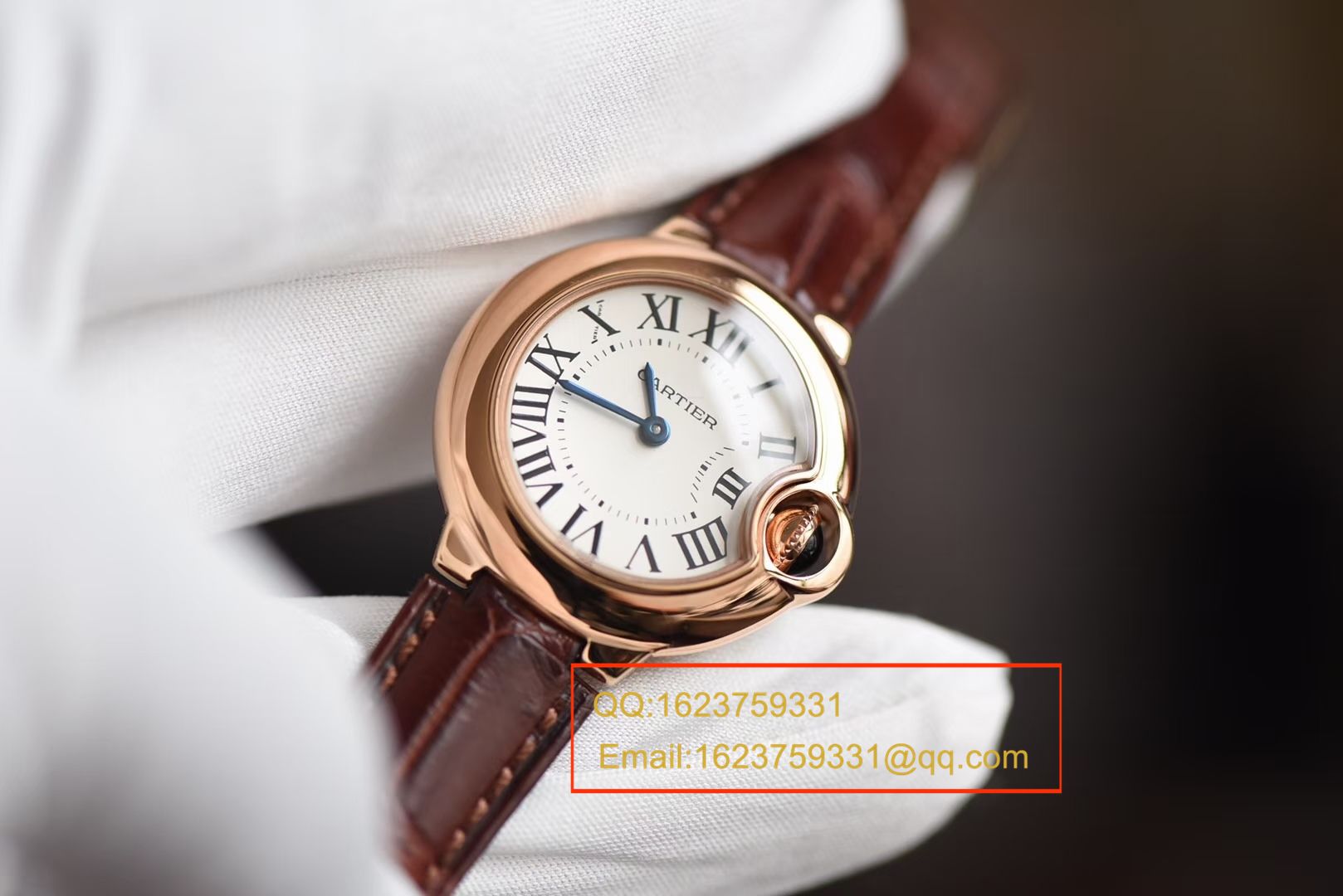 【HBBV6一比一超A高仿手表】 Cartier  蓝气球系列小号蓝气球28毫米石英W6900256女士 wrist watch 《配鳄鱼皮》 / K139