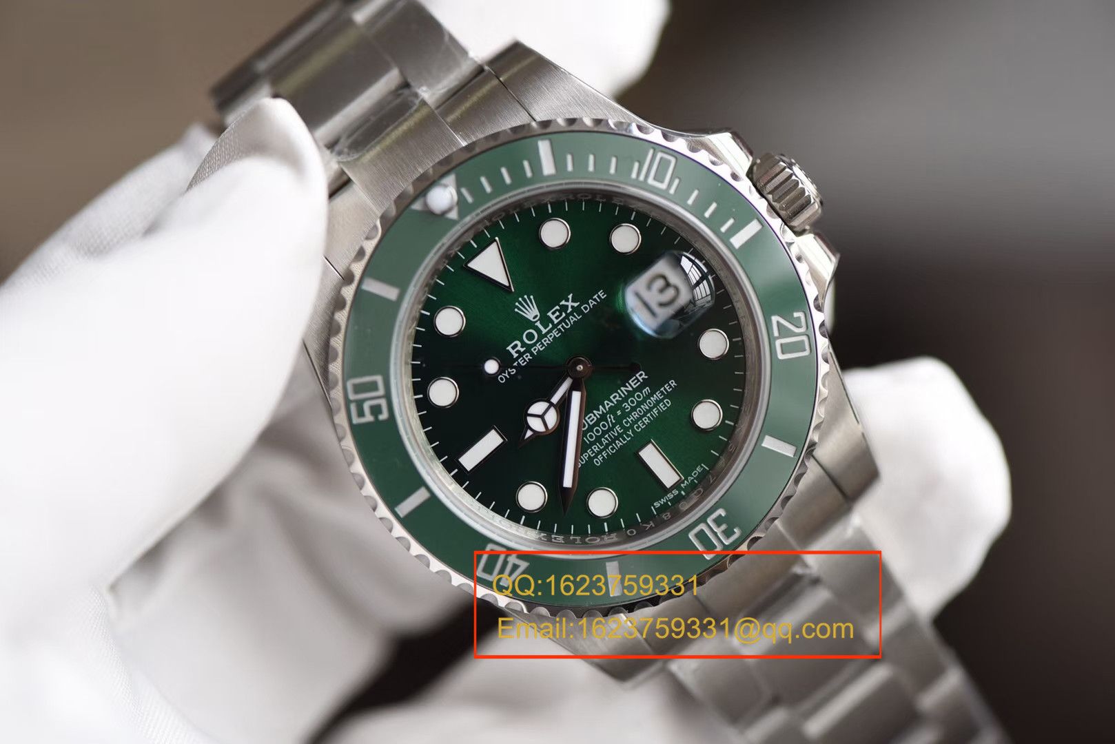 【独家视频测评N Factory 最新V7版本 Submariner 】1:1超A高仿 Rolex  Submariner 型系列116610LV-97200 绿盘 wrist watch ( Submariner ) / R106
