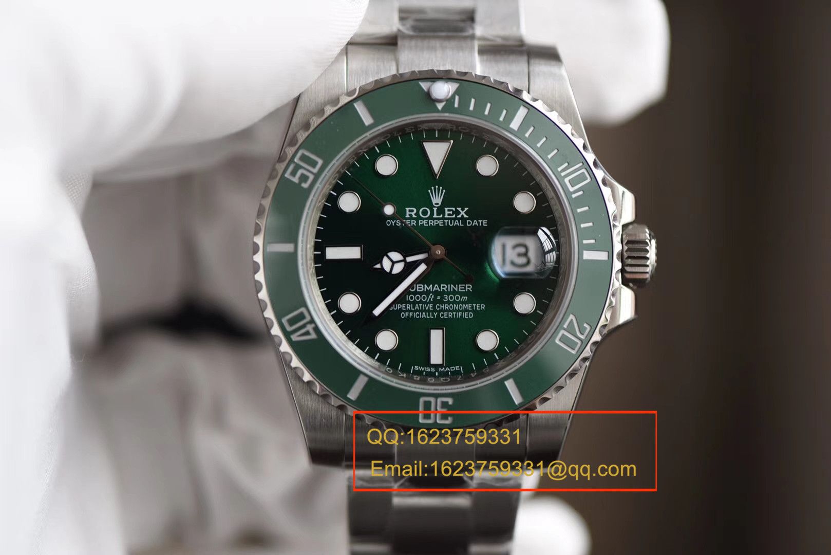 【独家视频测评N Factory 最新V7版本 Submariner 】1:1超A高仿 Rolex  Submariner 型系列116610LV-97200 绿盘 wrist watch ( Submariner ) / R106