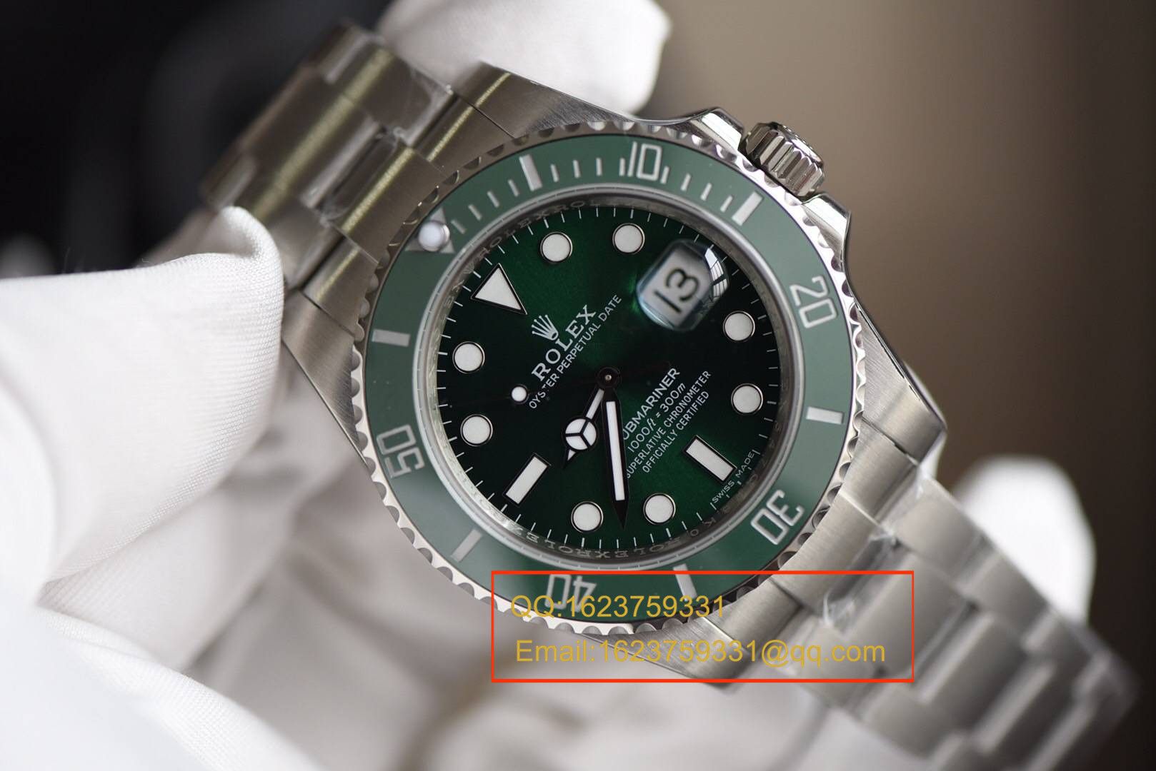 【独家视频测评N Factory 最新V7版本 Submariner 】1:1超A高仿 Rolex  Submariner 型系列116610LV-97200 绿盘 wrist watch ( Submariner ) / R106