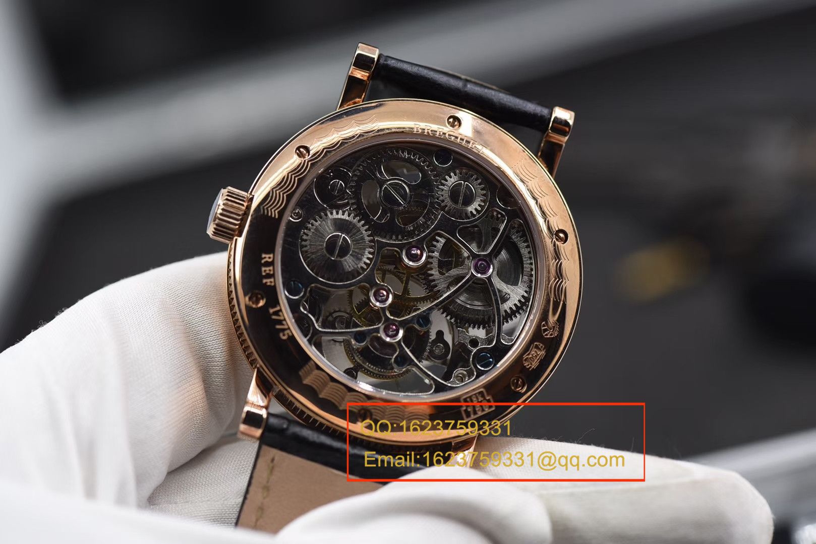 【BM一比一超A高仿手表】 Breguet 经典复杂系列3355PT/00/986缕空雕花 top 手动真 Tourbillon  wrist watch  / BZ038