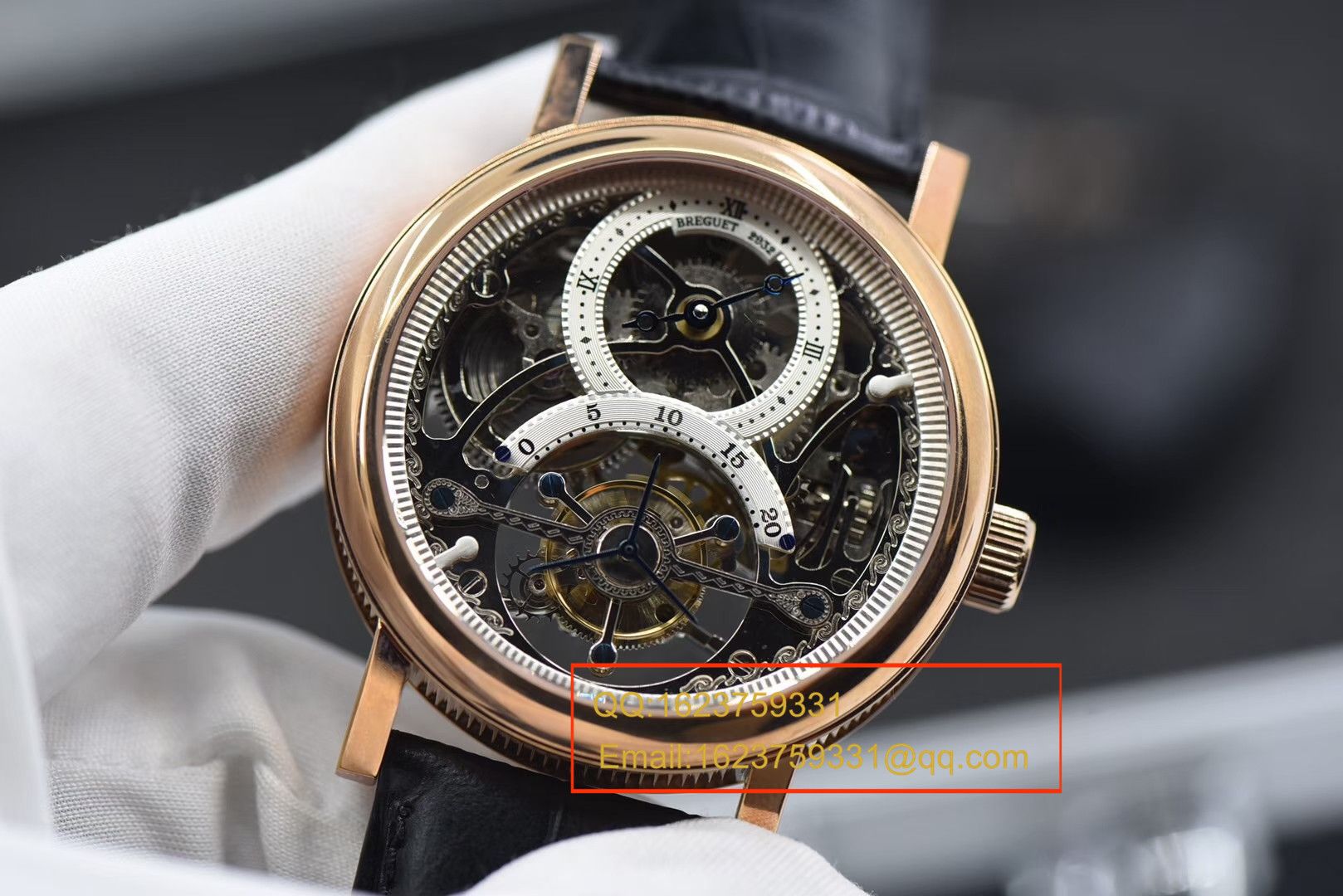 【BM一比一超A高仿手表】 Breguet 经典复杂系列3355PT/00/986缕空雕花 top 手动真 Tourbillon  wrist watch  / BZ038