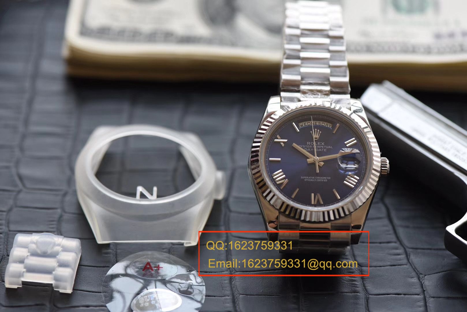 【 Video analysis NOOB Factory 一比一高仿】 Rolex  Day-Date 型系列228239蓝盘男士机械手表 / RBE068