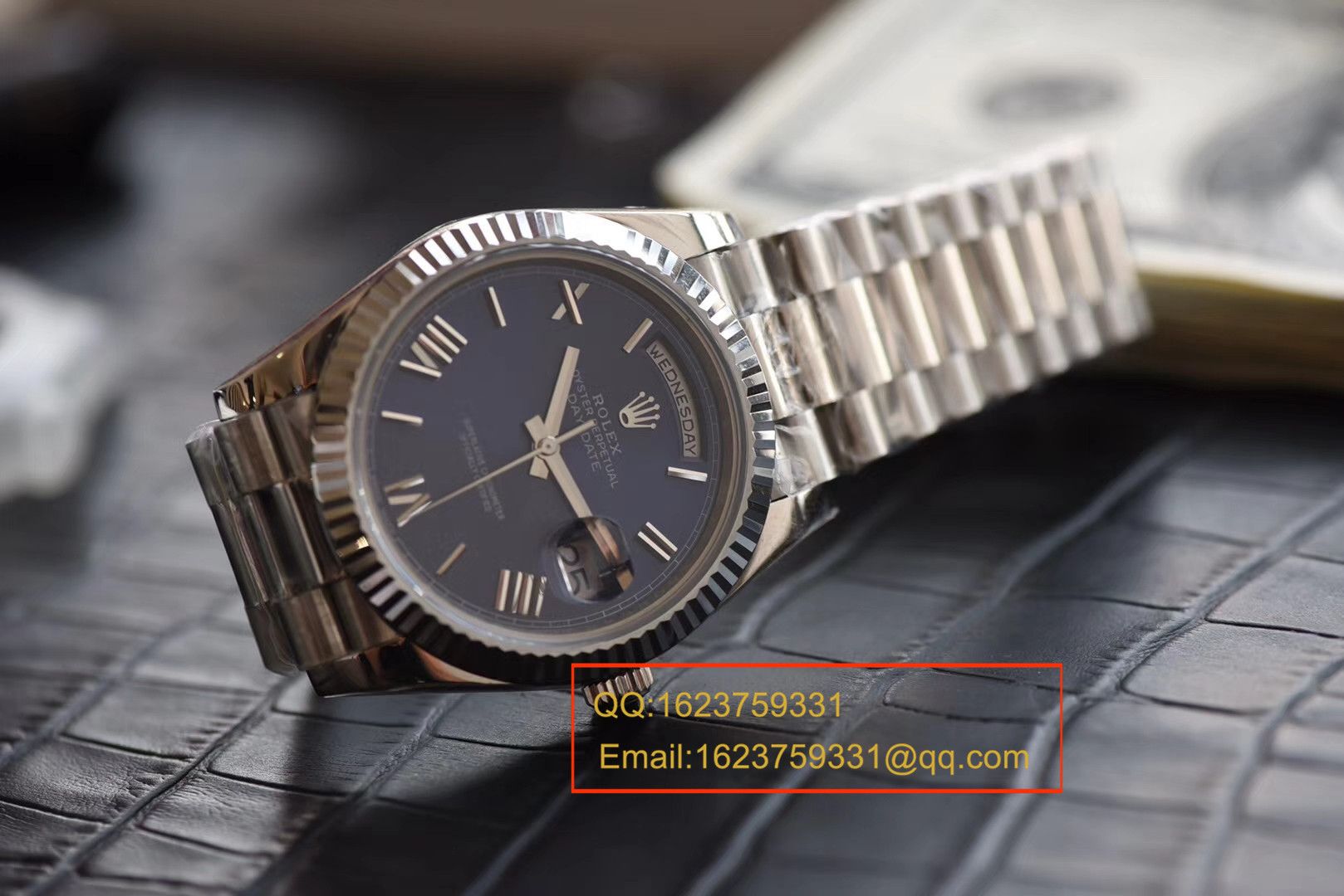 【 Video analysis NOOB Factory 一比一高仿】 Rolex  Day-Date 型系列228239蓝盘男士机械手表 / RBE068