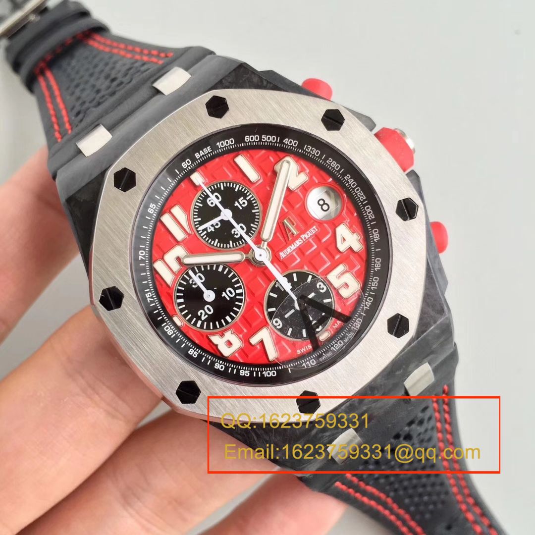 【JF AP 红魔一比一超A高精仿】Audemars Piguet 千禧系列26190OS.OO.D003CU.01男士机械手表 / AP007