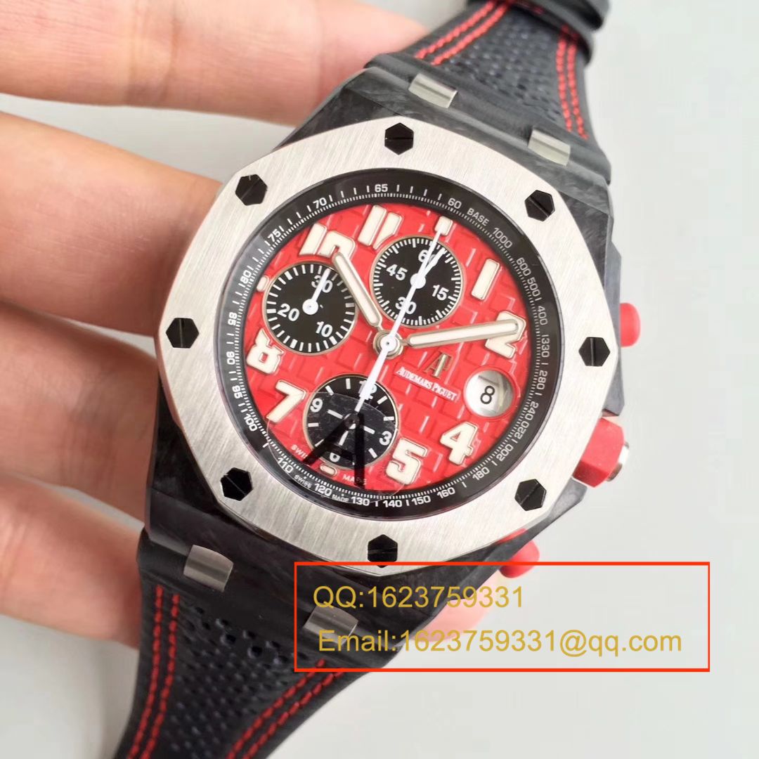【JF AP 红魔一比一超A高精仿】Audemars Piguet 千禧系列26190OS.OO.D003CU.01男士机械手表 / AP007