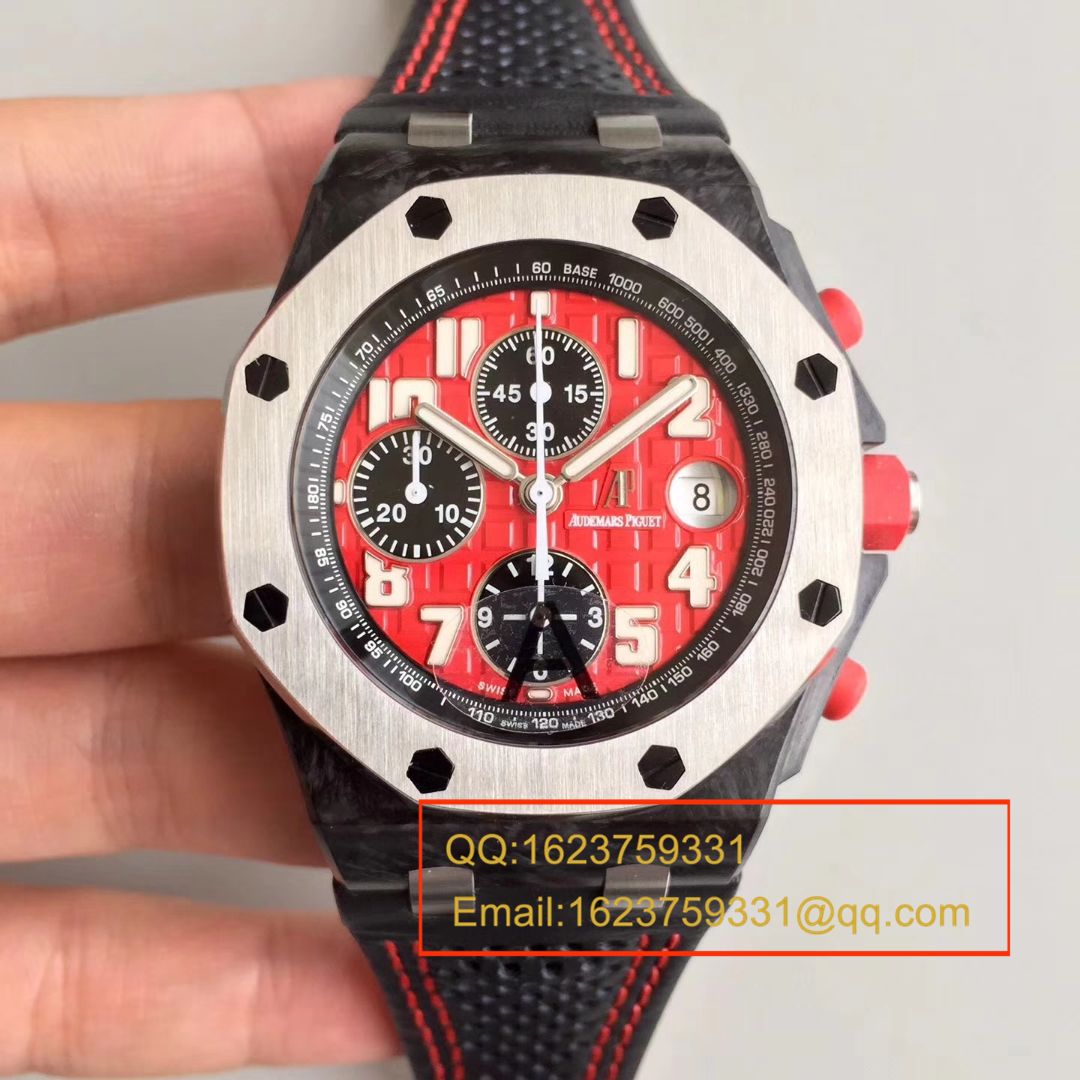 【JF AP 红魔一比一超A高精仿】Audemars Piguet 千禧系列26190OS.OO.D003CU.01男士机械手表 / AP007