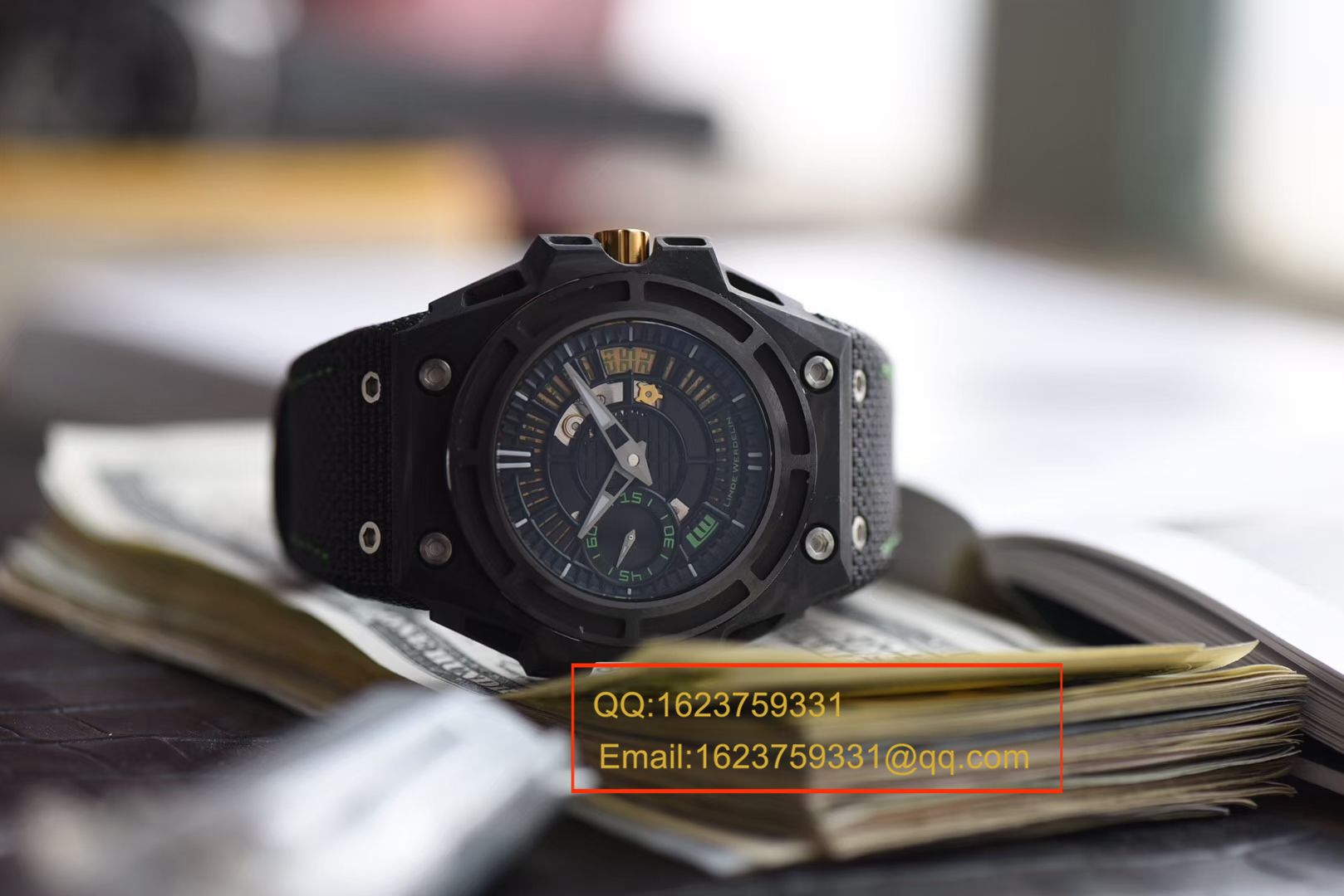 【XF Factory 一比一超A高仿手表】瑞士钟表制造商 Linde Werdelin （林德维纳）SPIDOLITE TECH GREEN watch / 林德维纳LDWBA01