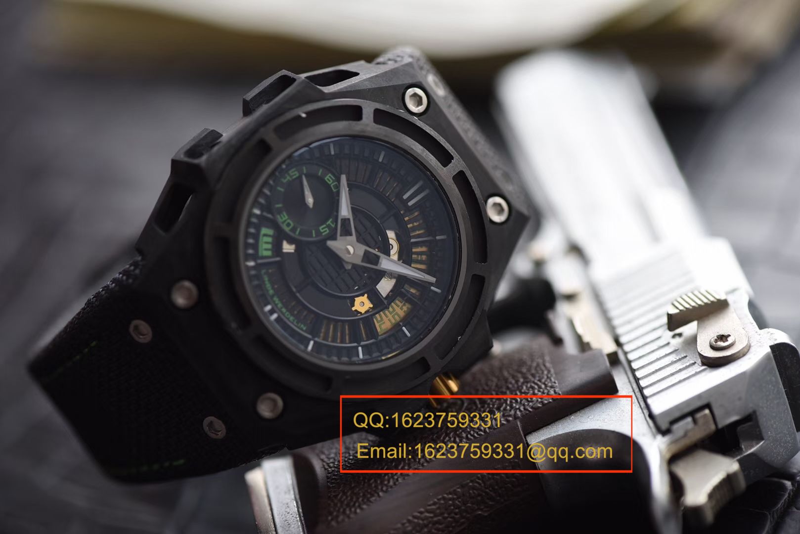 【XF Factory 一比一超A高仿手表】瑞士钟表制造商 Linde Werdelin （林德维纳）SPIDOLITE TECH GREEN watch / 林德维纳LDWBA01
