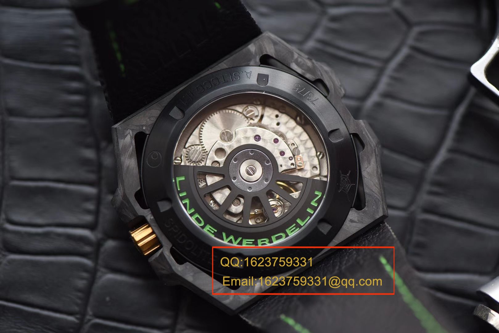 【XF Factory 一比一超A高仿手表】瑞士钟表制造商 Linde Werdelin （林德维纳）SPIDOLITE TECH GREEN watch / 林德维纳LDWBA01