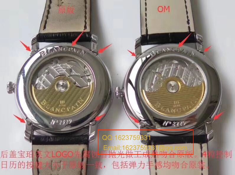 【 Video analysis OM1:1超A精高仿手表】Blancpain 经典系列 6654-1127-55B wrist watch  / BP022